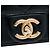 Chanel Mini Quilted Calfskin Straight Lined Flap Nero - vista 5