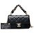 Chanel Mini Quilted Calfskin Straight Lined Flap Nero - vista 7