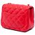 Chanel Red Mini Square Classic Lambskin Single Flap Rot - Ansicht 2