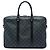 Louis Vuitton Black Damier Graphite Porte Documents Voyage PM Schwarz