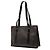 Céline Sacola Celine Brown Macadam Coated Canvas Marrom Castanho escuro - vista 2