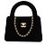 Borsa Shopper Kelly Nano in velluto nero Chanel