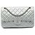 Chanel Silver Quilted Metallic Lambskin Reissue 2.55 Double Flap 226 Argento