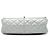 Chanel Silver Quilted Metallic Lambskin Reissue 2.55 Double Flap 226 Argento - vista 3