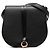 Chloé Mini Bolsa Tiracolo Alphabet em Pele de Bezerro Grão Preto