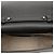 Chloé Mini Bolsa Tiracolo Alphabet em Pele de Bezerro Grão Preto - vista 4