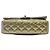Chanel Gold Medium Classic Striated Patent Double Flap Golden - Ansicht 3