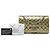 Chanel Gold Medium Classic Striated Patent Double Flap Golden - Ansicht 6