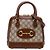 Borsa Gucci Beige Mini GG Supreme Horsebit 1955 con manico superiore