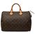 Louis Vuitton Brown Monogram Speedy 35 Marrom