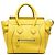 Céline Celine Mini Luggage Tote in pelle di vitello drummed gialla Giallo