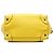 Céline Celine Mini Luggage Tote in pelle di vitello drummed gialla Giallo - vista 3