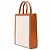 Céline Celine Sac Cabas Vertical Small en Toile Marron Beige - vue 2