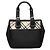Borsa a mano in nylon Burberry con rifiniture Nova Check nere Nero