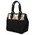 Borsa a mano in nylon Burberry con rifiniture Nova Check nere Nero - vista 2