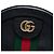 Gucci Mini Borsa a Tracolla Rotonda Ophidia in Pelle di Vitello Nera con Web Nero - vista 5