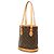 Louis Vuitton Brown Monogram Petit Bucket Marrom - vista 2