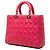 Autre Marque Dior Pink Large Lambskin Cannage Lady Dior Rosa - vista 2
