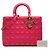 Autre Marque Dior Pink Large Lambskin Cannage Lady Dior Rosa - vista 7