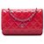 Chanel Classic Patent Wallet On Chain Bicolor Rot