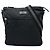 Borsa a tracolla Gucci in nylon GG nero con Web