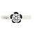 Chanel Camélia Bandring aus Platin - Ansicht 2