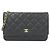 Cadena de cartera Chanel Timeless Classic Line AP0250 Negro Burdeos