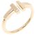Autre Marque Anello Tiffany T Wire in oro rosa 18K
