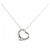 Autre Marque Collana Tiffany Open Heart in platino con zaffiro