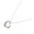 Autre Marque Collana Tiffany Open Heart in platino con zaffiro - vista 2