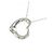 Autre Marque Collana Tiffany Open Heart in platino con zaffiro - vista 3