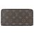 Louis Vuitton Monogram Zippy Wallet M41895 Castaño Fucsia