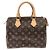 Borsa Boston Louis Vuitton Monogram Speedy 25cm Marrone