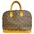 Bolso de mano Louis Vuitton Alma Monogram Castaño