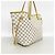 Borsa Tote Louis Vuitton Damier Azur Neverfull MM Bianco - vista 2