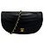 Borsa a tracolla Chanel in pelle d'agnello nera Nero