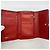 Cartera tri-fold de Chanel en piel de becerro granulada roja - vista 3