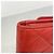 Cartera tri-fold de Chanel en piel de becerro granulada roja - vista 5