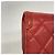 Cartera tri-fold de Chanel en piel de becerro granulada roja - vista 7