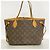 Sac Cabas Louis Vuitton Monogram Neverfull PM Marron - vue 11