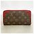 Louis Vuitton Monogram Retiro Zippy Wallet M61854 Marrone Fuschia - vista 8
