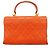 Bolsa de Ombro com Corrente Chanel Matelassé Vermelho - vista 12