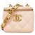 Chanel Matelassé Schultertasche mit Kette Pink
