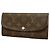 Louis Vuitton Monogram Portefeuille Emilie Long Wallet Pink