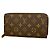 Louis Vuitton Monogram Zippy Wallet Brown