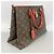 Louis Vuitton Monogram Flower Tote Handtasche Braun Rot - Ansicht 2