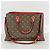 Louis Vuitton Monogram Flower Tote Handtasche Braun Rot - Ansicht 9