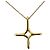 Autre Marque Tiffany & Co. Infinity Kreuz Halskette Golden - Ansicht 3