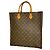 Bolso Tote Monogram Louis Vuitton Sac Plat Castaño