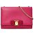 Pochette e borsa a tracolla in pelle rosa Salvatore Ferragamo